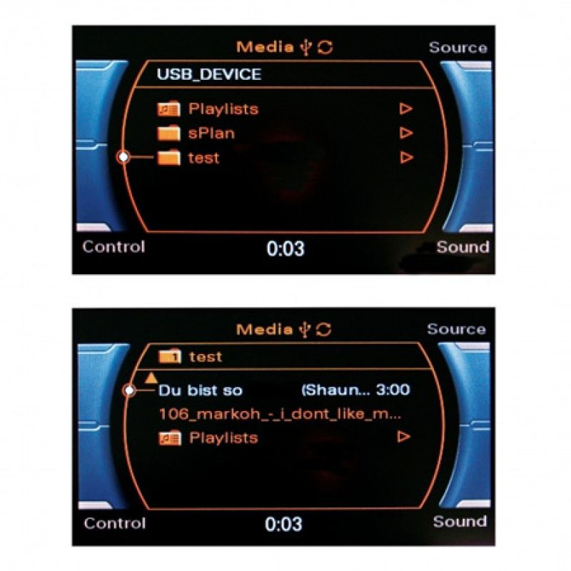 Audi A5 8T AMI Music Interface iPod/ iPhone Retrofit FISCON 36451-1