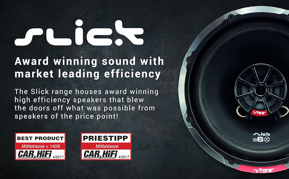 Vibe SLICK6C-V7 16.5cm (6.5") 2-way 540W Component Speakers