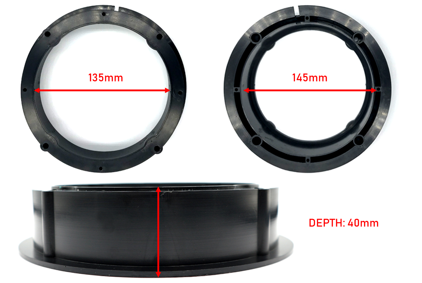 Audi A2 8Z Model 1999-2005 165mm Rear Side Panel Speaker Adaptor 40-0863-165