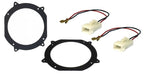 Volvo 740, 760, 940, 960, 850 130mm speaker adapter rings/panels 40-1065-130 + 41-013