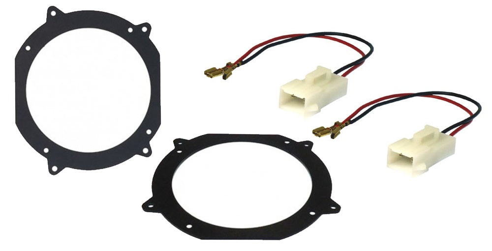Tesla Model S (front and rear), Model X (front) 130mm front door speaker adapter rings/panels 40-1803-130 + 41-032
