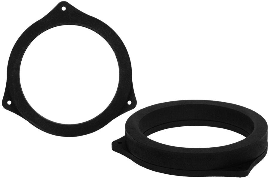 BMW X5 E53 1999-2006 165mm front door speaker adapter rings (MDF) 40-1313W-165