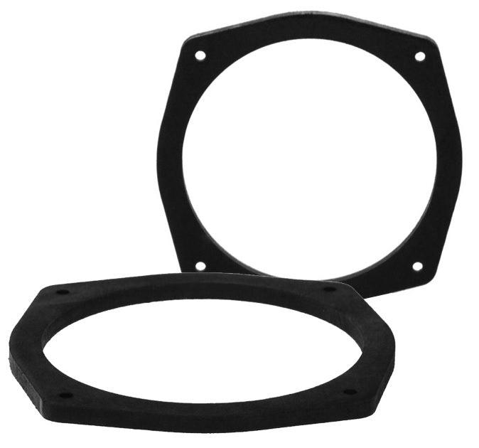 Hyundai Tucson 1st Gen JM (2004-2009) 165mm (6.5 inch) speaker panel adapter rings (MDF) 40-1383W-165