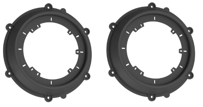 Porsche 911. Boxster, Panamera 165mm front door speaker adapter rings/panels 40-1783-165