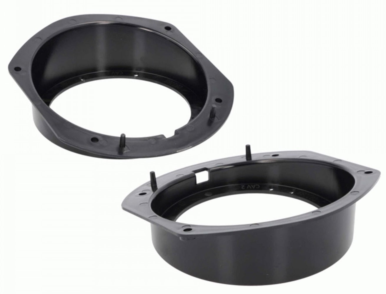 Tesla Model S (front and rear), Model X (front) 130mm front door speaker adapter rings/panels 40-1803-130