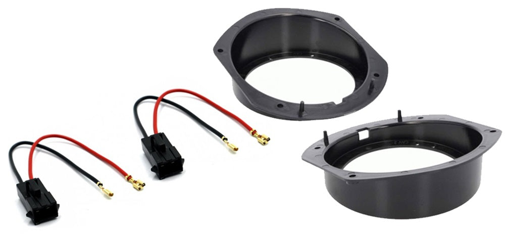 Tesla Model S (front and rear), Model X (front) 130mm front door speaker adapter rings/panels 40-1803-130 + 41-032