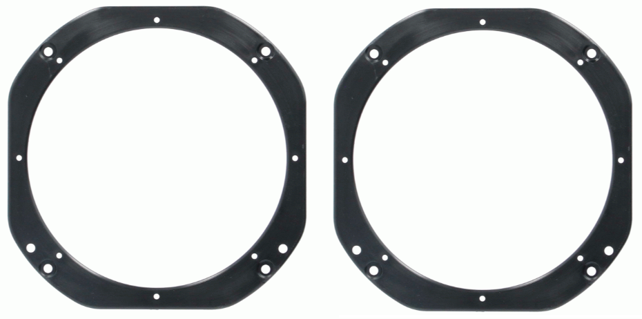 Tesla Model 3 and Model Y with Premium Sound 200mm Subwoofer adapter rings/panels 40-1845-200