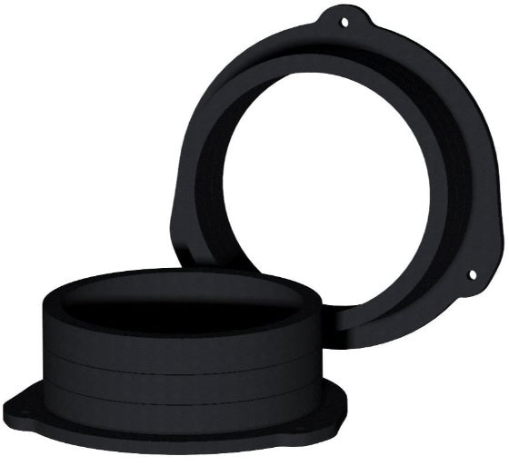 Audi Q7 (4M) 2016 onwards 165mm (6.5 inch) rear speaker panel adapter rings (MDF) 40-1924W-165