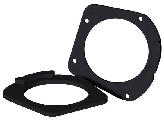 BMW 3 Series E36 Cabriolet (1990-1998) rear quarter 130mm speaker adapter panels 40-1933W-130