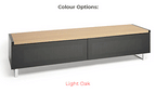 Techlink Panorama 160 DUAL Sided Top ((Light Oak or Grey Oak) all  in One Stand