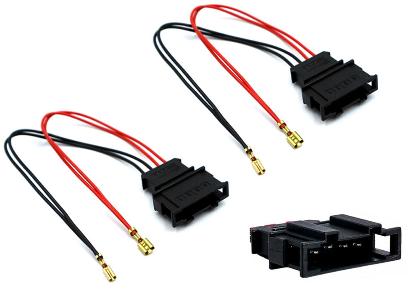 VW Group (Seat, Skoda, Volkswagen) 1996 onwards car audio speaker adapter cables (Pair) 41-009