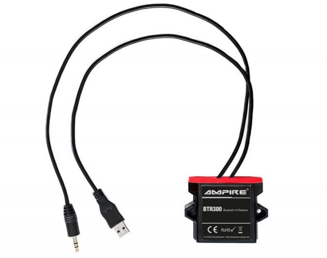 A2DP Bluetooth Receiver 3.5 Mm Jack, USB Ampire BTR300 - KUFATEC 41026