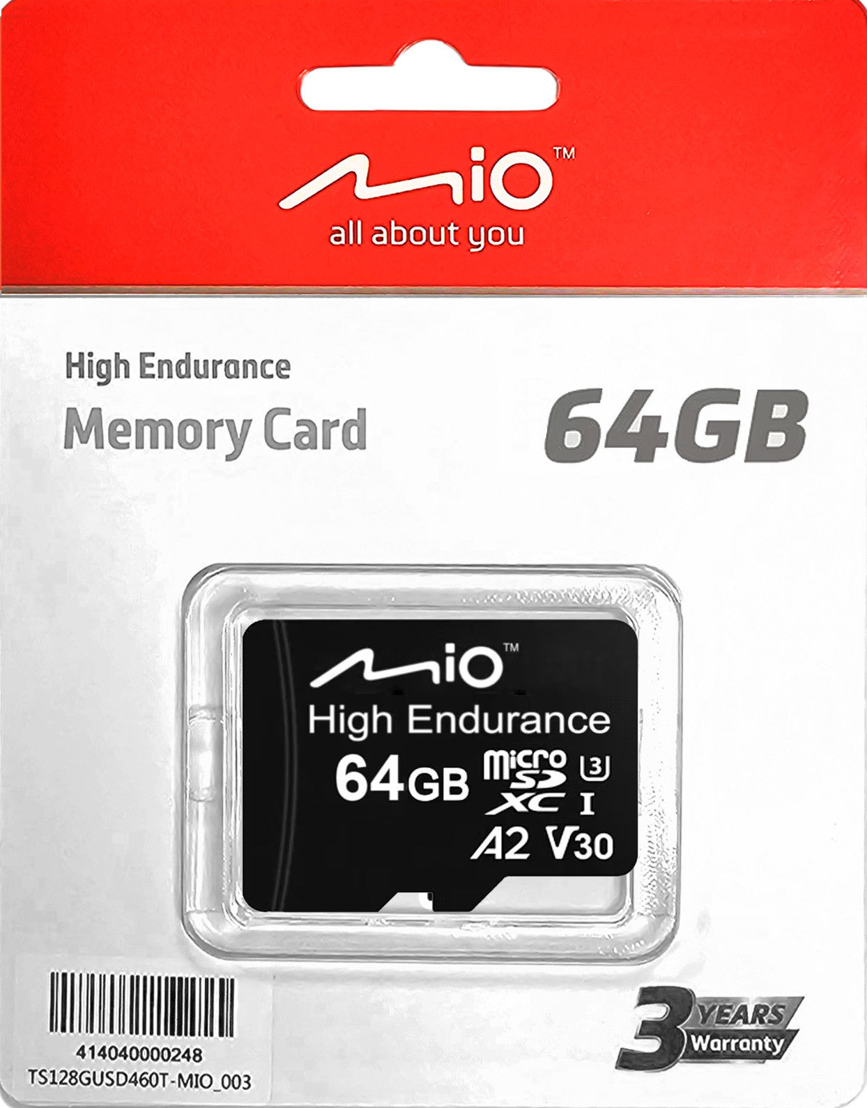 MIO MIVUE 64GB PRO MICRO SD CARD