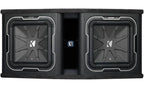 Kicker 41DL7122 Ported Enclosure with Twin  2-ohm 12" Q-Class subwoofers