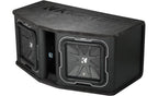 Kicker 41DL7122 Ported Enclosure with Twin  2-ohm 12" Q-Class subwoofers