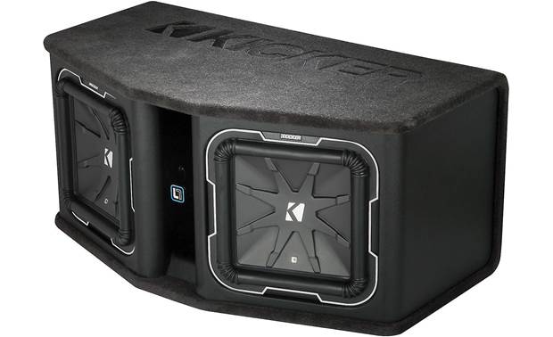 Kicker 41DL7122 Ported Enclosure with Twin  2-ohm 12" Q-Class subwoofers