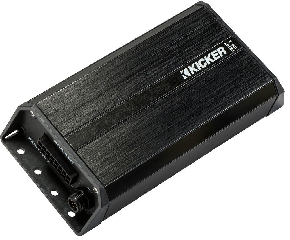 Kicker 42PXIBT100.2 1200w 2 Channel Class D Full-Range Amplifier with Bluetooth