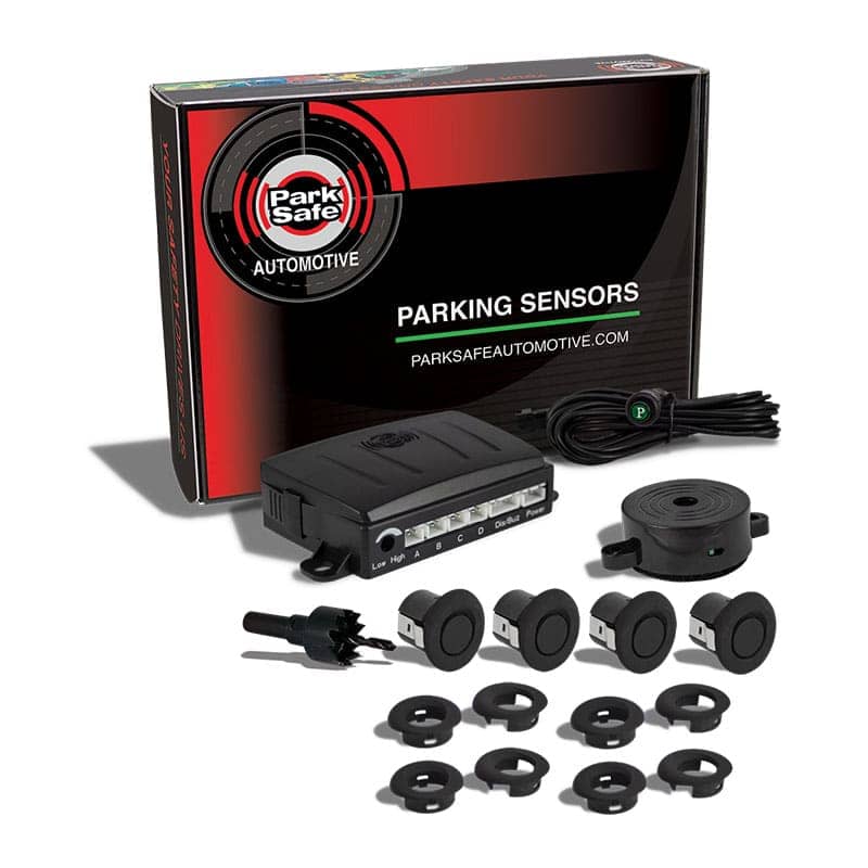 Front Parking Sensor Kit with Buzzer Matt Black Parksafe PS746MBUZZ