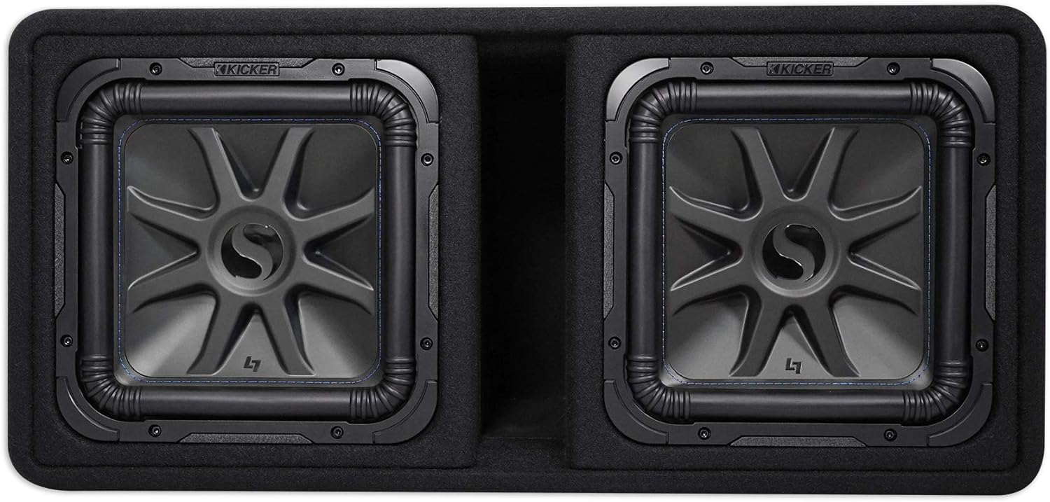 Kicker 44DL7S122 L7 Double 12" Vented 3000W Subwoofer Enclosure