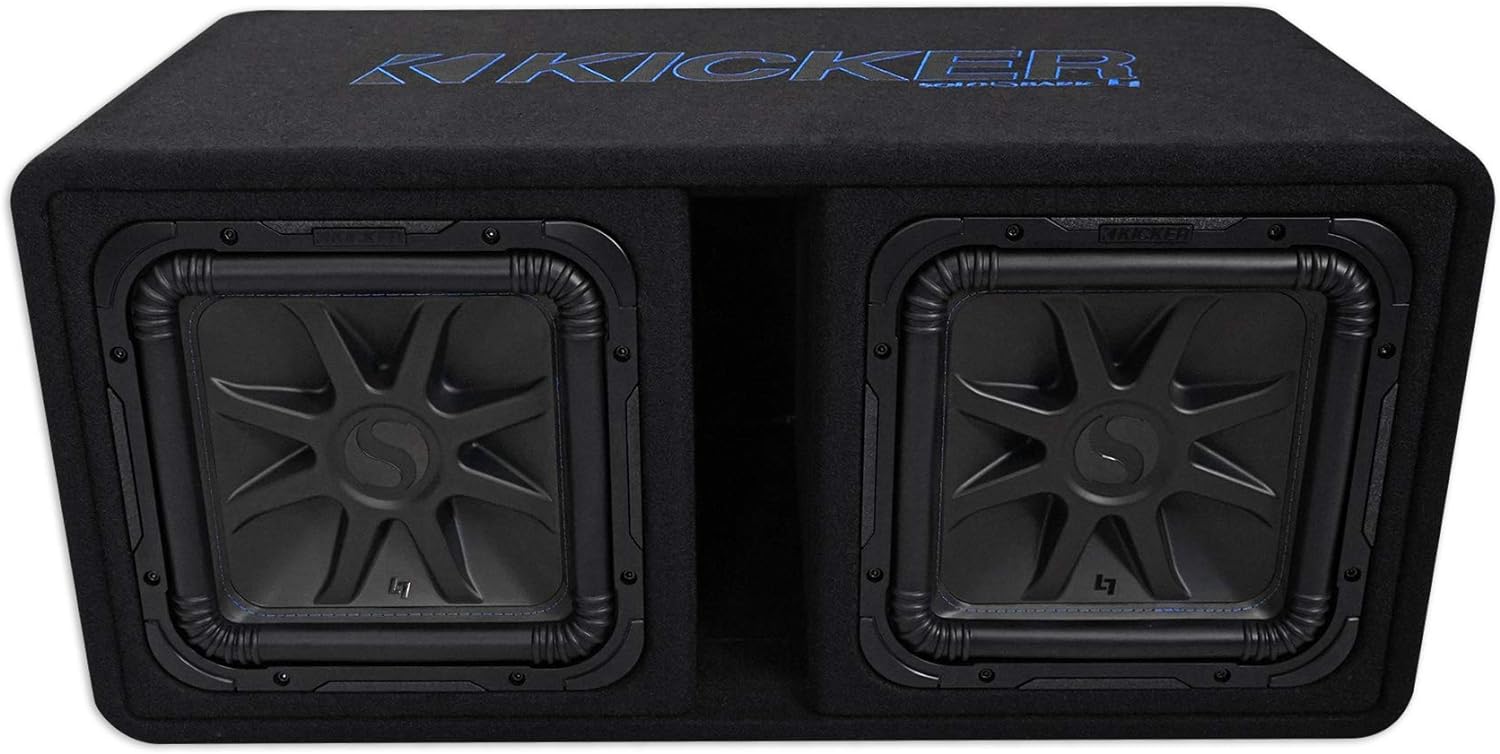 Kicker 44DL7S122 L7 Double 12" Vented 3000W Subwoofer Enclosure