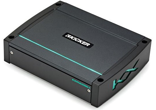 Kicker 44KXMA1200.1 1200W RMS KM Series 2-ohm Stable 1 Channel Class-D Marine Amplifier