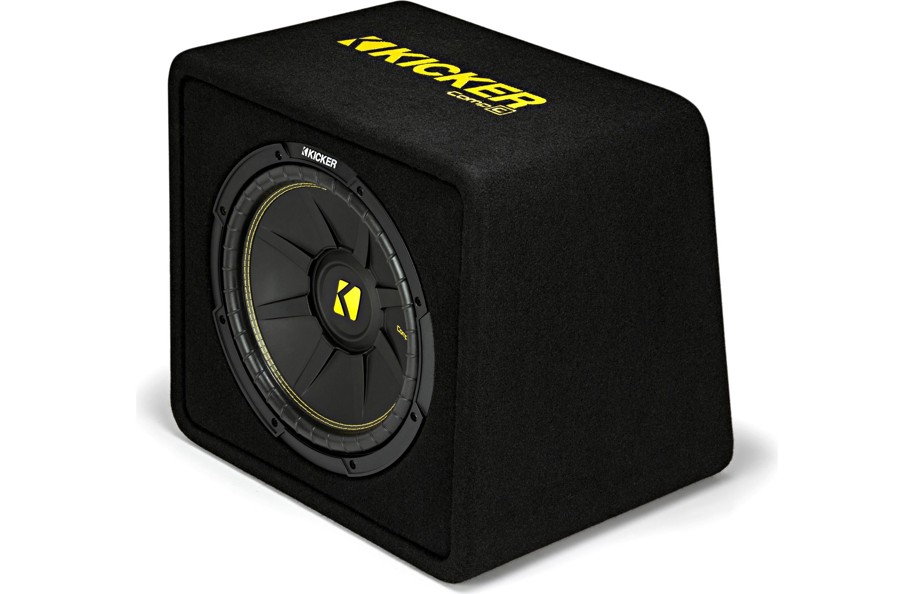 Kicker 50VCWC124 Ported enclosure with one 4-ohm 12" CompC subwoofer
