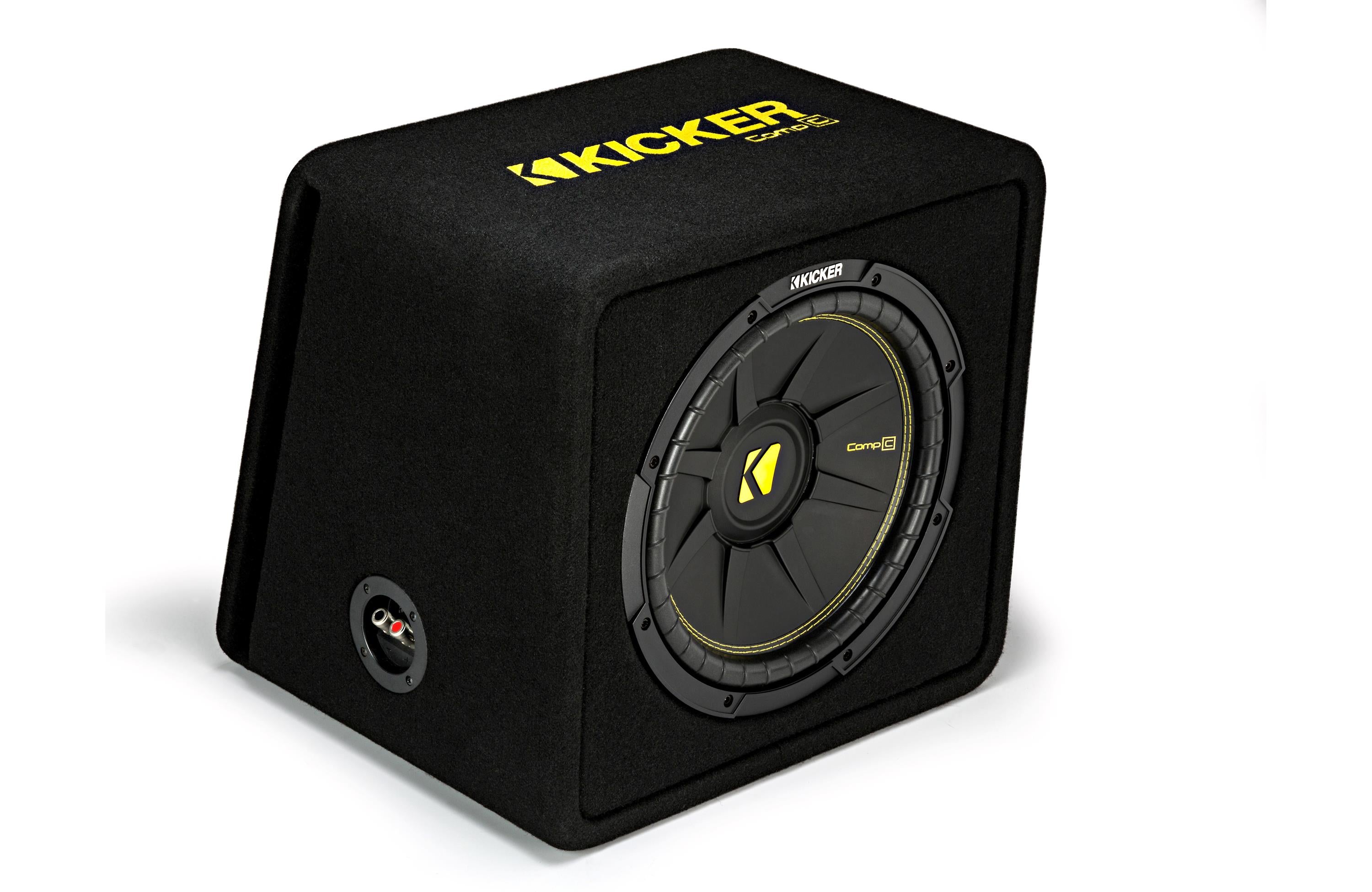 Kicker 50VCWC124 Ported enclosure with one 4-ohm 12" CompC subwoofer