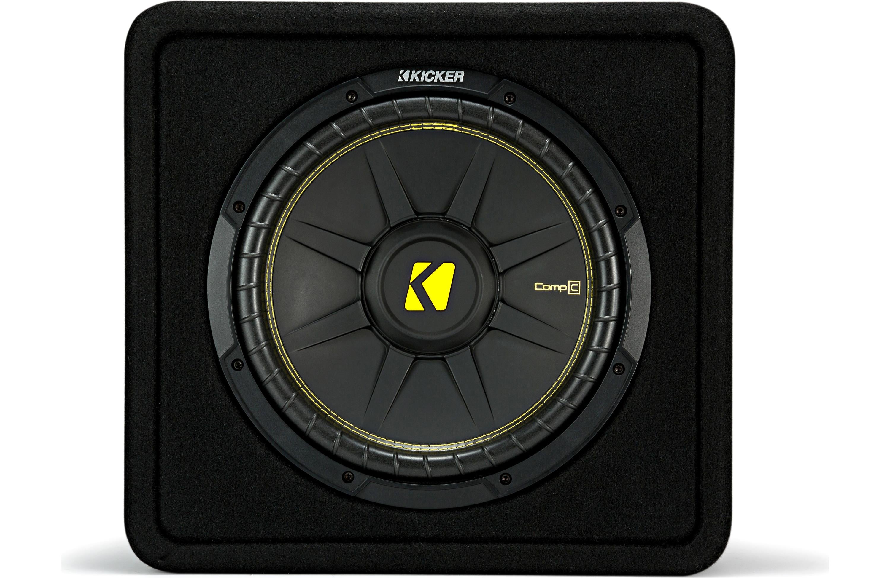 Kicker 50VCWC124 Ported enclosure with one 4-ohm 12" CompC subwoofer