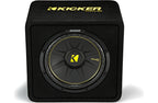 Kicker 50VCWC124 Ported enclosure with one 4-ohm 12" CompC subwoofer
