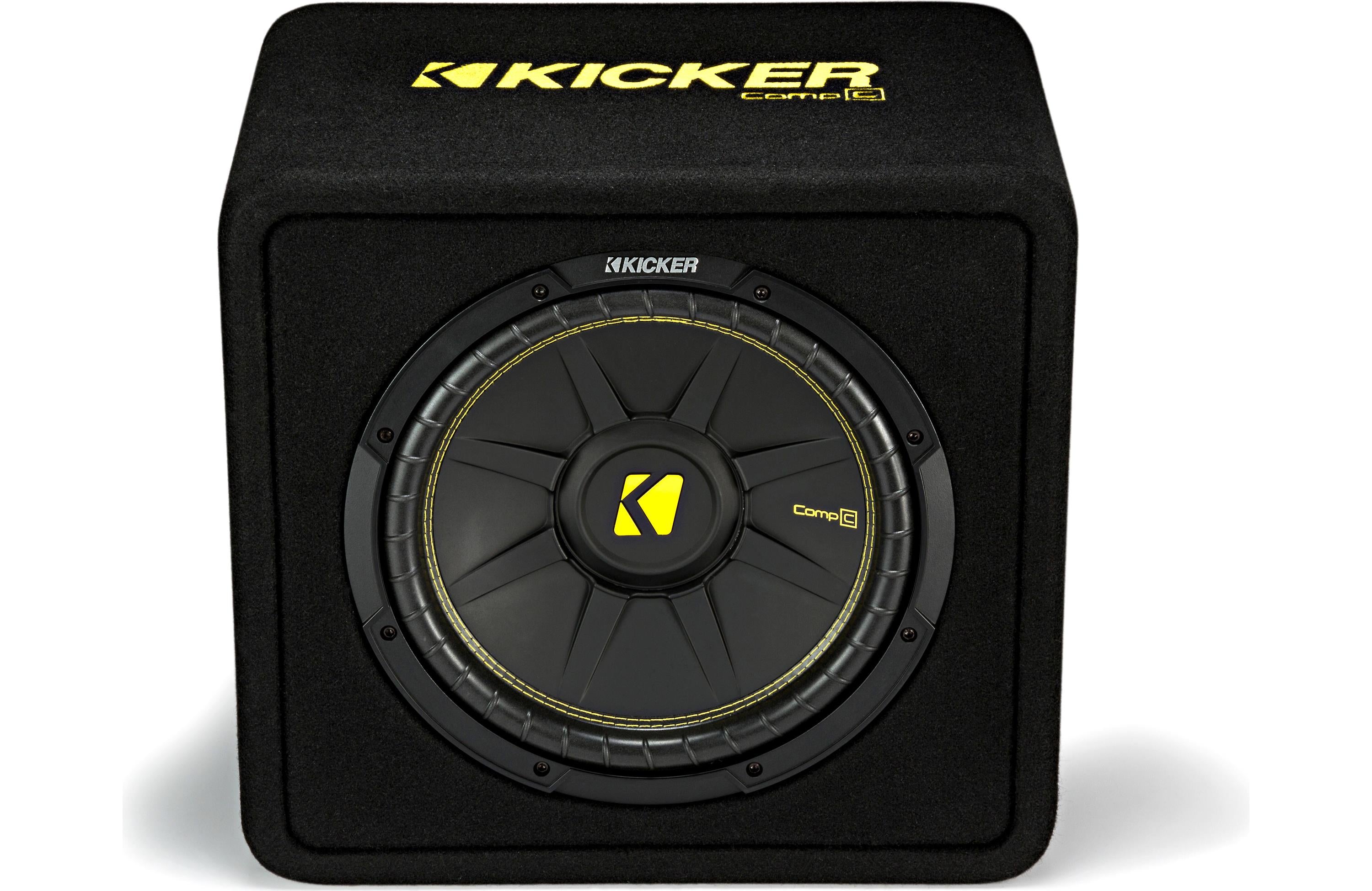 Kicker 50VCWC124 Ported enclosure with one 4-ohm 12" CompC subwoofer