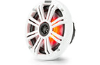Kicker 45KM84L 20cm 2-way Flush Mount Coaxial Marine Speakers with LED lighting