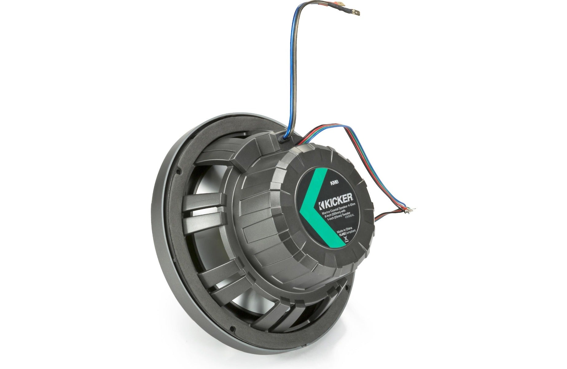Kicker 45KM84L 8 inch Marine Coaxil Speakers with RGBW LED Lighting