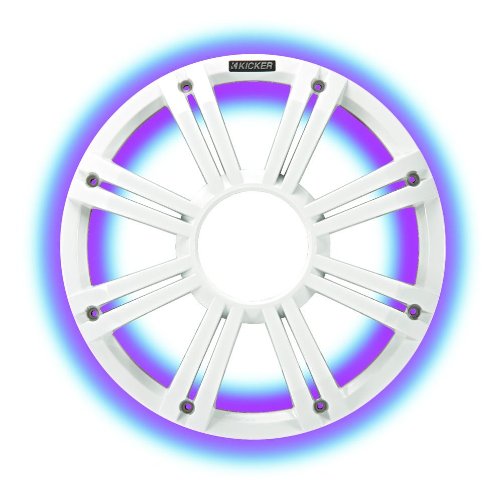 Kicker KMG10W 10" Grille for Kicker KM10 and KMF10 Subwoofers w/ Built-In LEDs