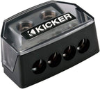 Kicker DB4 46DB4 Distribution Block with Two 1/0-8 Gauge Inputs and Four 4-8 Gauge Outputs