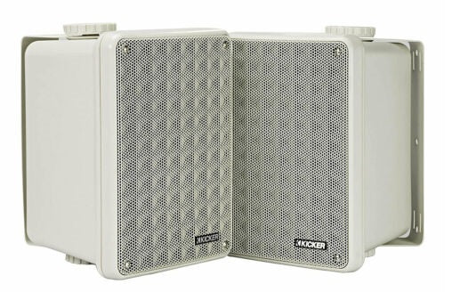 Kicker 46KB6G Outdoor Speakers (Pair) Light Grey