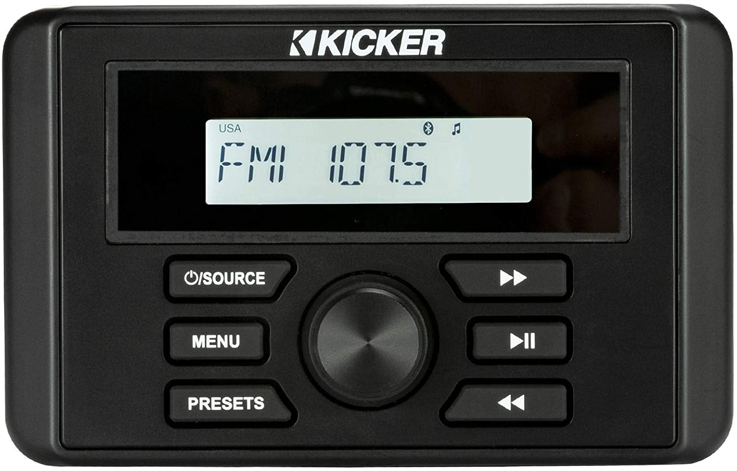 Kicker 46KMC3 Marine digital Gauge-Style Media Centre with Bluetooth