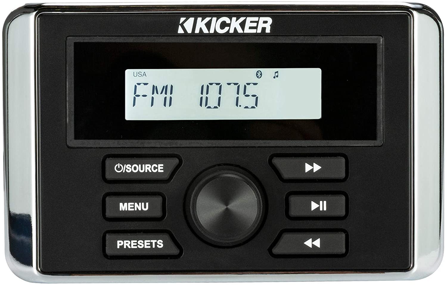 Kicker 46KMC3 Marine digital Gauge-Style Media Centre with Bluetooth