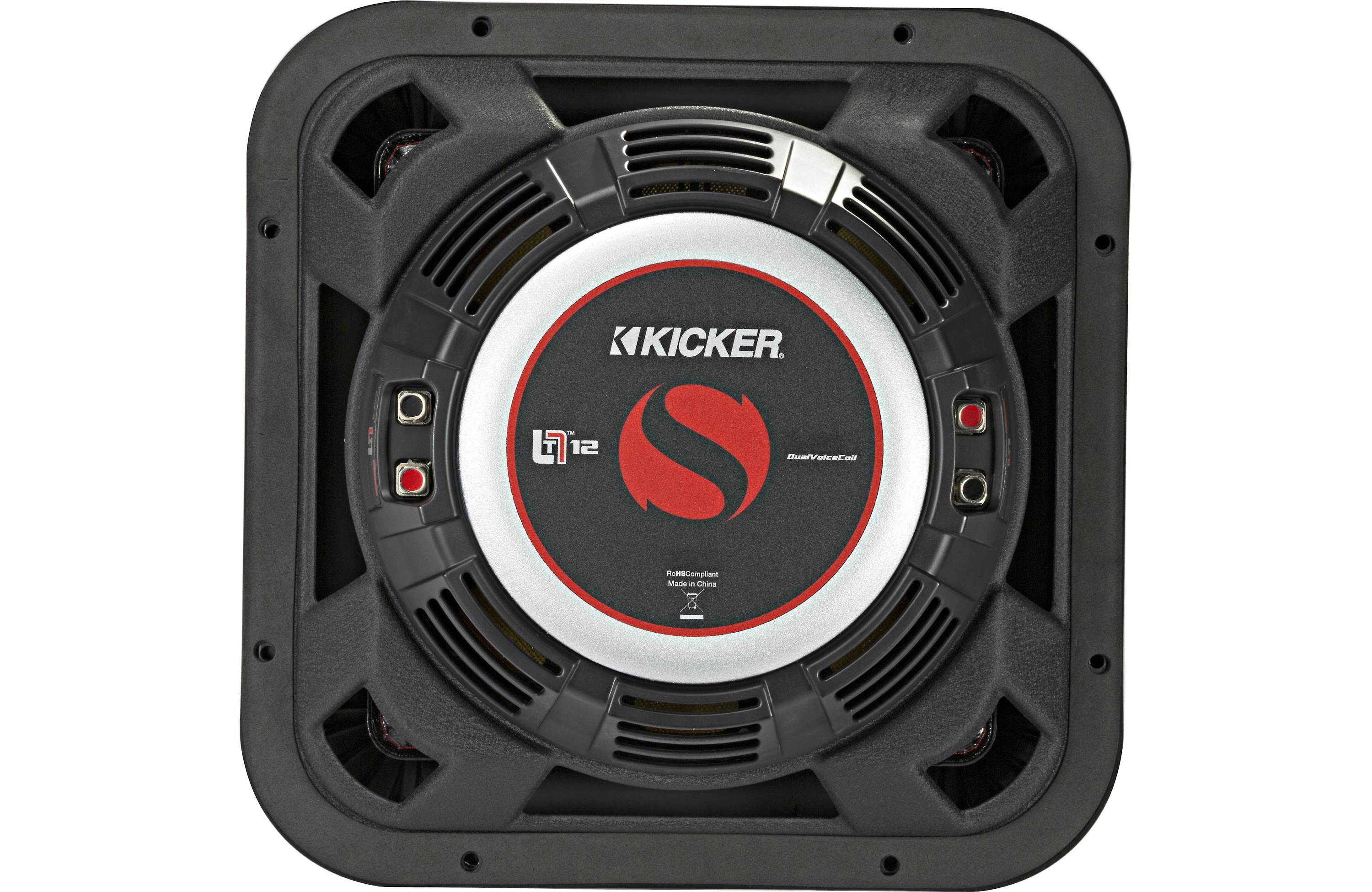 Kicker 46L7T122 L7T Solo-Baric Series 12" Thin Profile subwoofer dual 2-ohm voice coils