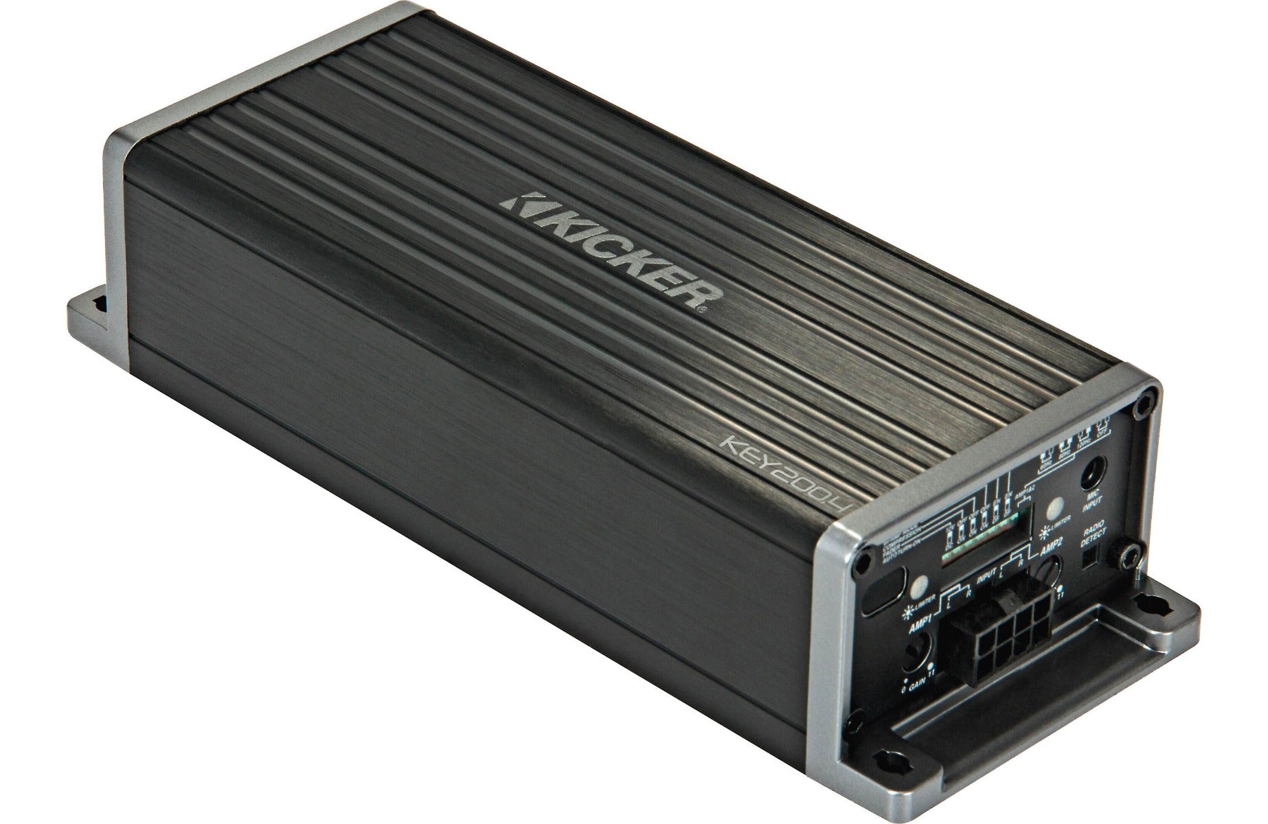Kicker KEY200.4 Compact 4-channel Amplifier with automatic tuning DSP, Auto-EQ/Processor