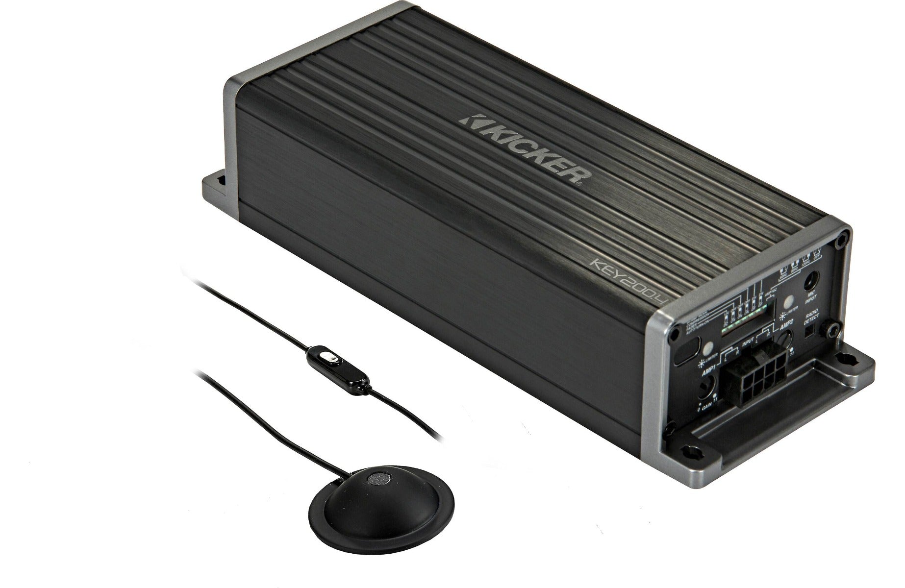 Kicker KEY200.4 Compact 4-channel Amplifier with automatic tuning DSP, Auto-EQ/Processor