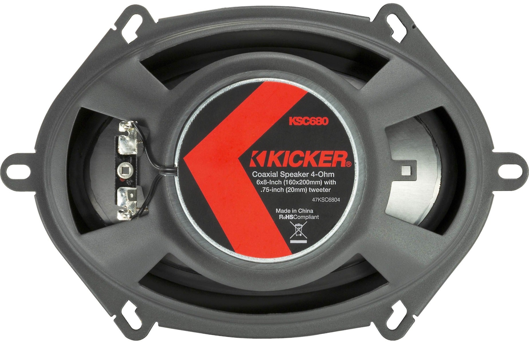 Kicker 47KSC6804 KS Series 6"x8" 2-way Coaxial  speakers CSS68