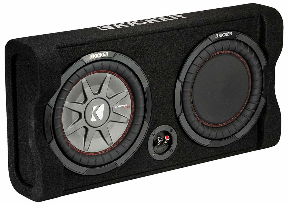 Kicker 47TRTP82 8” CompRT Downward-firing Subwoofer Thin Enclosurer