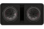 Kicker 48DCWR122 Ported Enclosure with Twin 2-ohm 12" Comp-C subwoofers