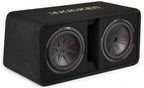 Kicker 48DCWR102 Ported Enclosure with Twin 2-ohm 10" Comp-C subwoofers
