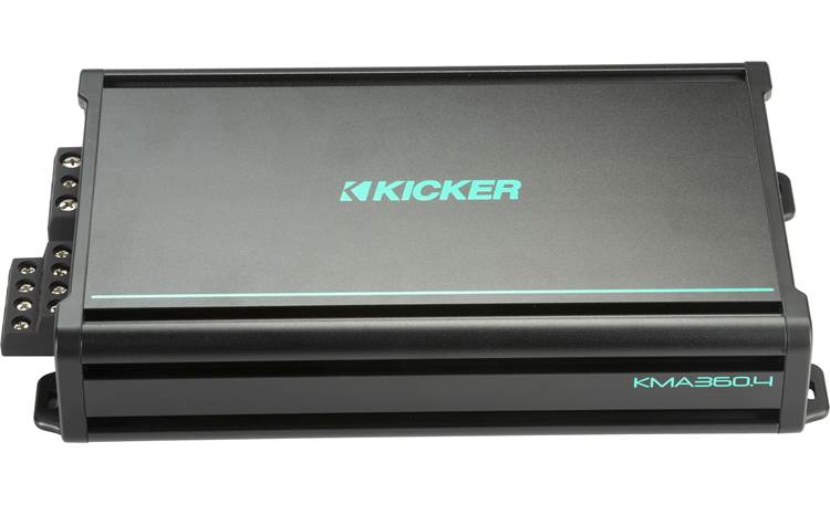 Kicker KMA360.4 500W 4-Channel Class D Weather-Resistant Full-Range Amplifier Marine Amplifier