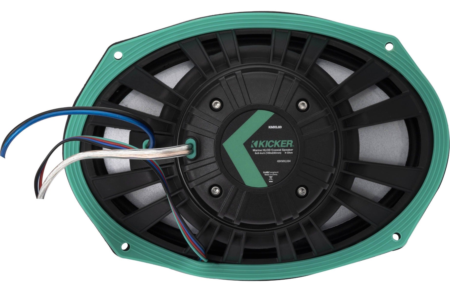 Kicker 48KMXL694 600W Peak (300W RMS) 6" x 9" KMXL Series 2-way Coaxial Marine Speakers