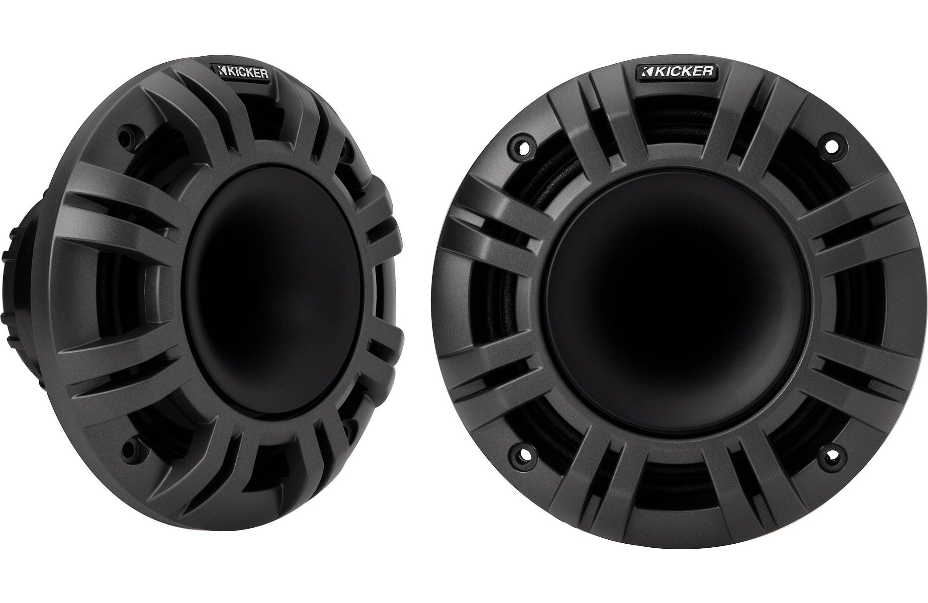 Kicker 48KMXL654 600W Peak (300W RMS) 6.5” KMXL Series 2-way Coaxial Marine Speakers in White