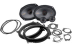 Kicker 48KSS269 KS Series 6"x9" 200W 2-way Component Speaker System with Silk Dome Tweeters