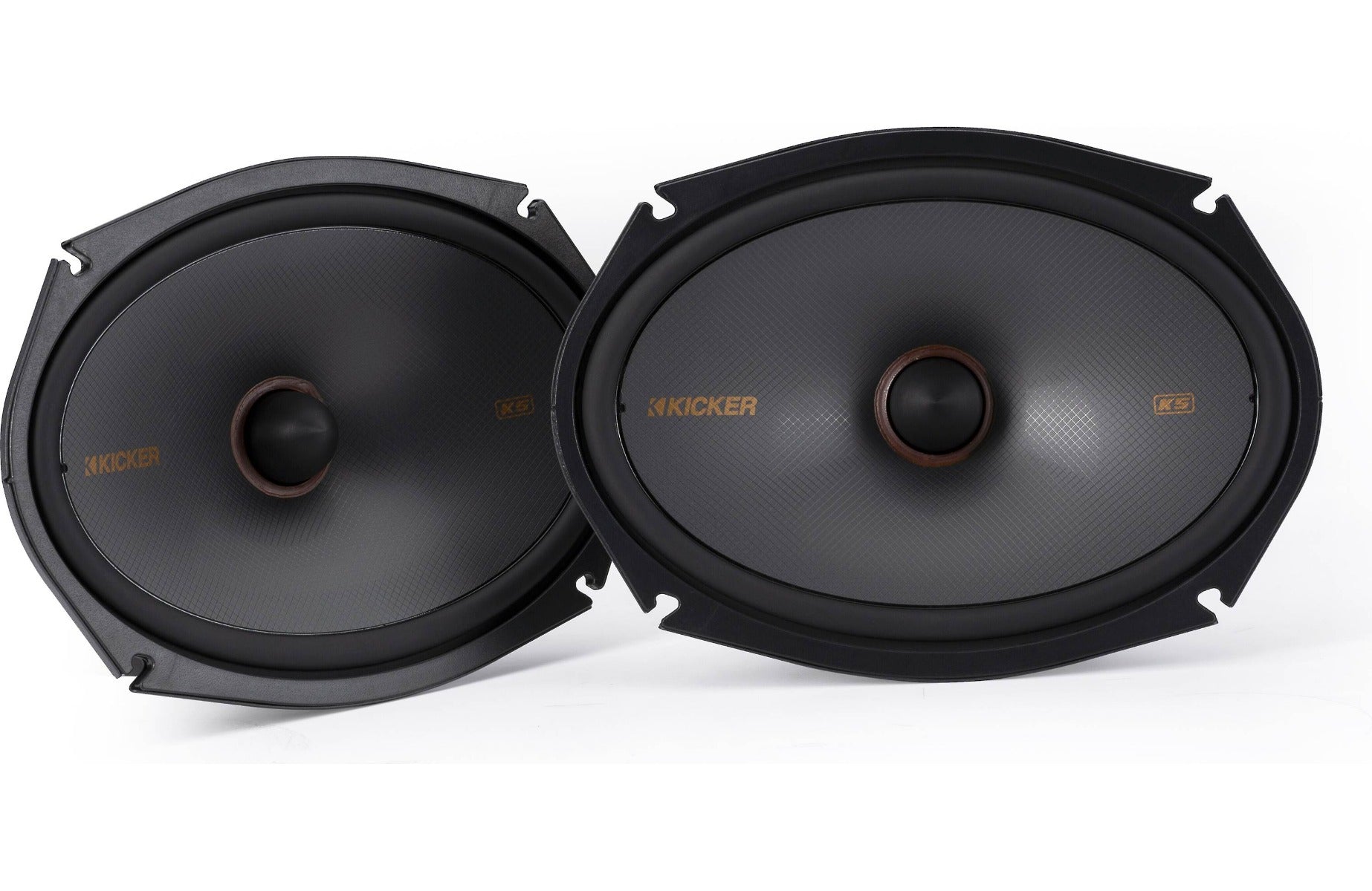 Kicker 48KSS269 KS Series 6"x9" 200W 2-way Component Speaker System with Silk Dome Tweeters