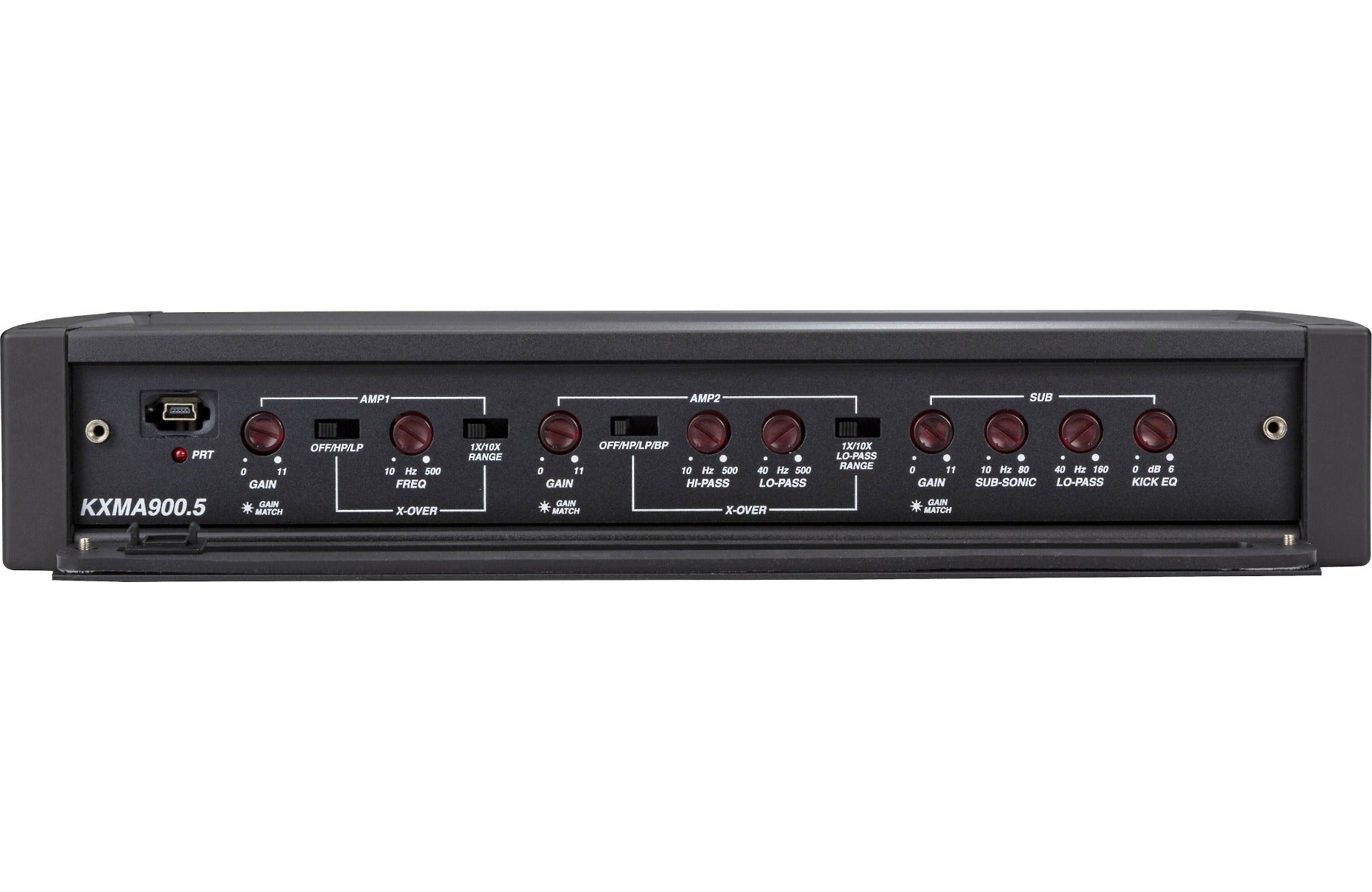Kicker 48KXMA900.5 900W RMS KM Series 2-ohm Stable 8 Channel Class-D Marine Amplifier